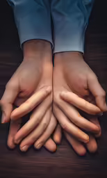 the hands of someone who is holding something in their hands