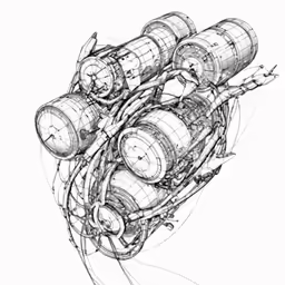 an image of some type of engine on a drawing