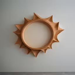 an artistic piece that looks like a sunflower