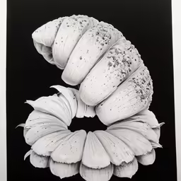 a black and white image of a flower