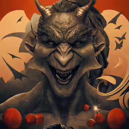 the evil looking man has his hands on his hips