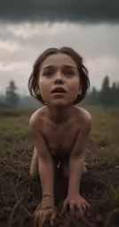 this nude female photo is being used as an advertisement for some kind of product