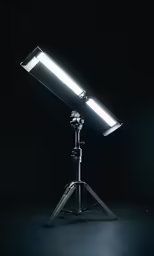 a desk lamp with a light on it