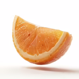 an orange is partially sliced into pieces