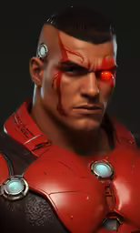 the head and shoulders of an alien villain