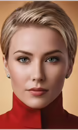 an image of a beautiful blond woman with nice eye makeup