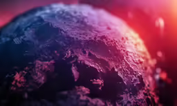a close up of an area that looks like a planet
