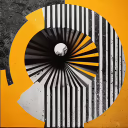 this looks like a spiral of a painting with white stripes