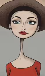an image of a woman wearing a hat