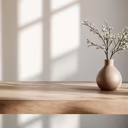a vase that has some flowers in it