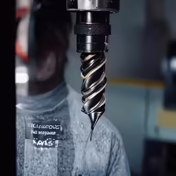 an image of the drill being used in manufacturing