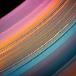 a very colorful structure with a big curved design