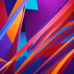 a wall of some kind of painting with very colorful lines,some sort of multi colored art painting