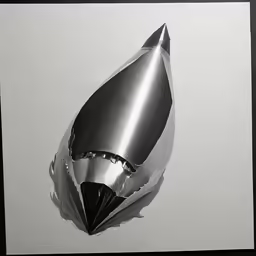 a close up of a metal object in a paper