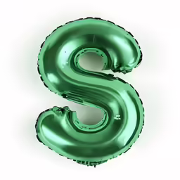 a balloon - like object made up of green foil