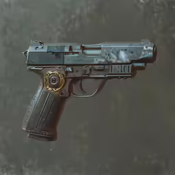 a gun with a bullet attached to it
