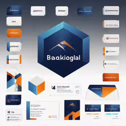 an image of the back cover of a logo design,some different business cards, letters and logo design