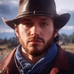 a young man wearing a hat and a scarf
