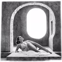 a young lady laying on top of a bed