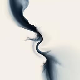 some black and white art that is in motion