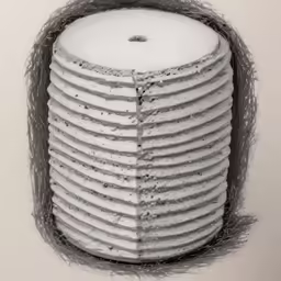 a bunch of plates that are all stacked up together