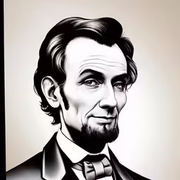 a drawing of abraham lincoln by michael s smith