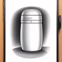 a drawing is on a phone screen