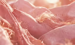 many large meats are being dried in an open area