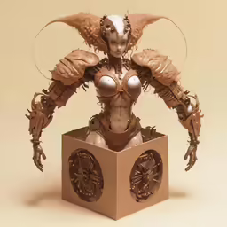 a robot with large claws and a body made out of plastic
