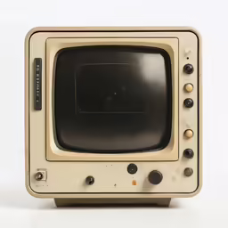 the old television is on its own and is dirty