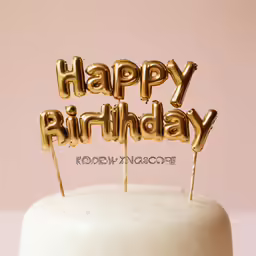a birthday cake with a number written on top