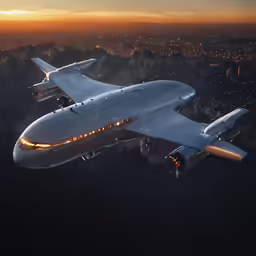 there is an airplane that is flying in the sky
