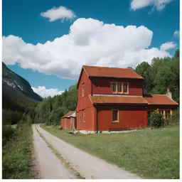 a red house with the words no to housing