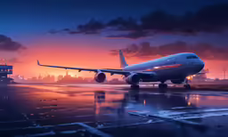 the plane is ready to take off from the runway