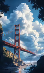 the golden gate bridge on a cloudy day