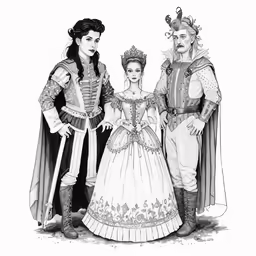 an image of people in historical costume for halloween