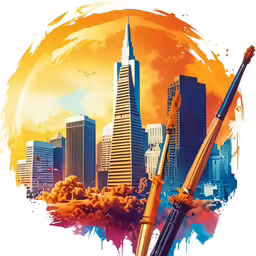 the artwork of painting with ink and brushes