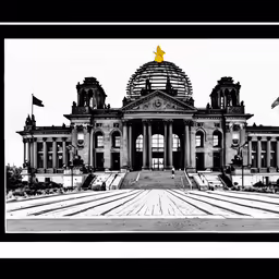 large building with many windows and gold spires