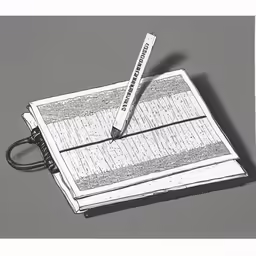 an ink pen resting on top of a book