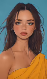 an image of a woman with very little hair