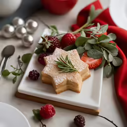 an edible assortment of cookies and berries