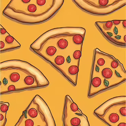 a bunch of slices of pizza that are all gone