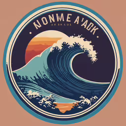 the waves and the colors are different, but are the colors that are different,an image of a surfboarder surfing on the ocean