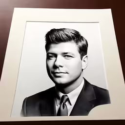 a portrait of a man wearing a suit and tie