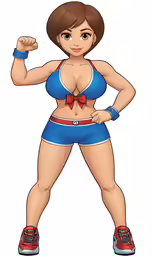 a drawing of a woman in lingerie with muscles