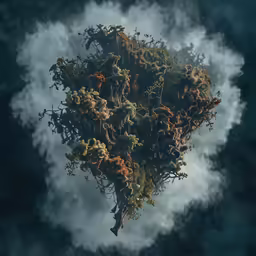 a landscape that looks like some kind of structure