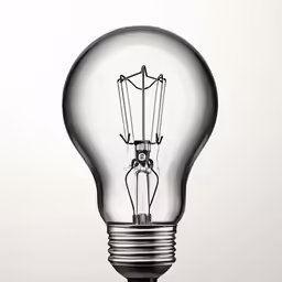 a light bulb on the side of a wall