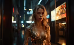 a woman standing in front of a building wearing a sexy outfit