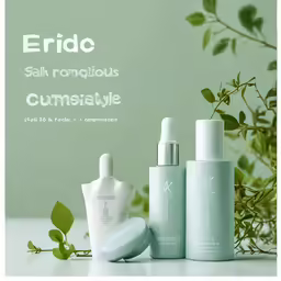 the advertisement for erdio, a skin product