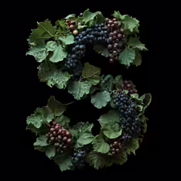 there are three grapes in each cluster